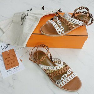 Hermes Chaine D'Ancre Kalliste Sandals